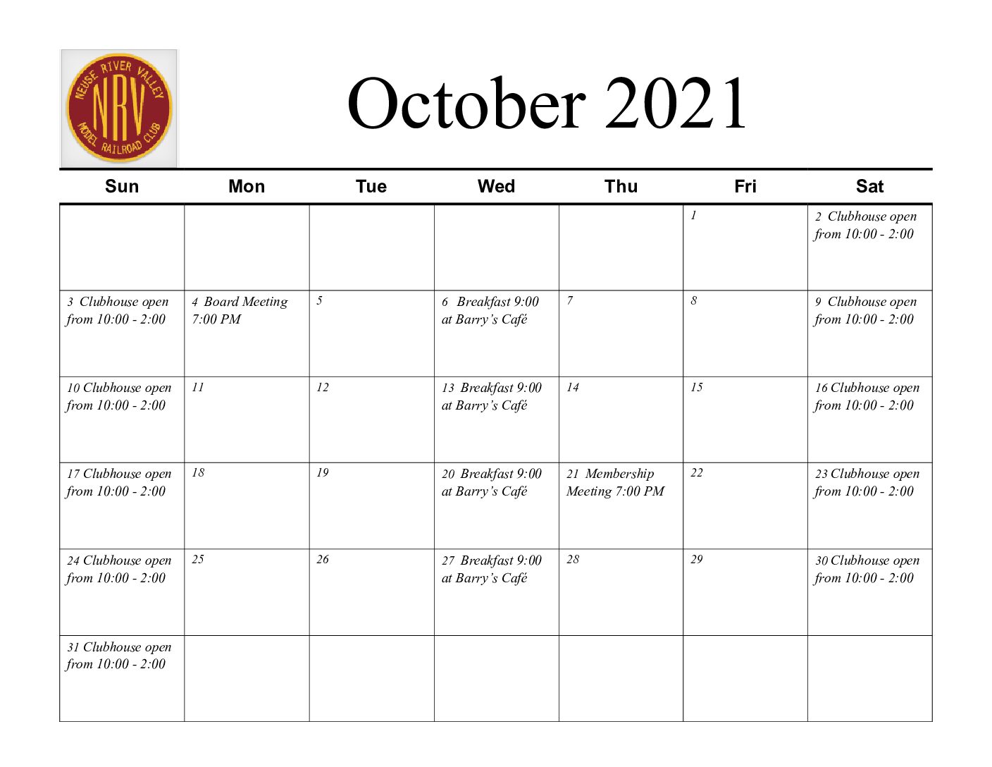 NRV October 2021