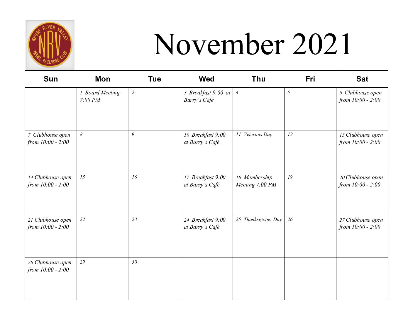 NRV November 2021