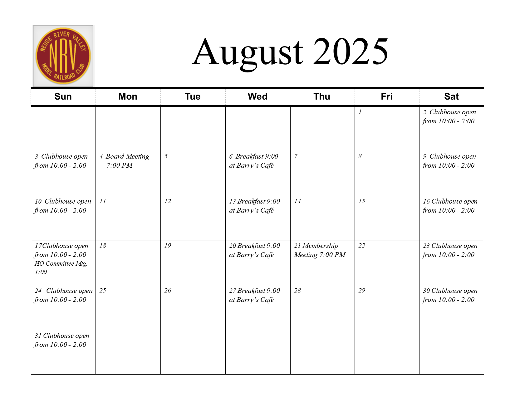 NRV August 2025