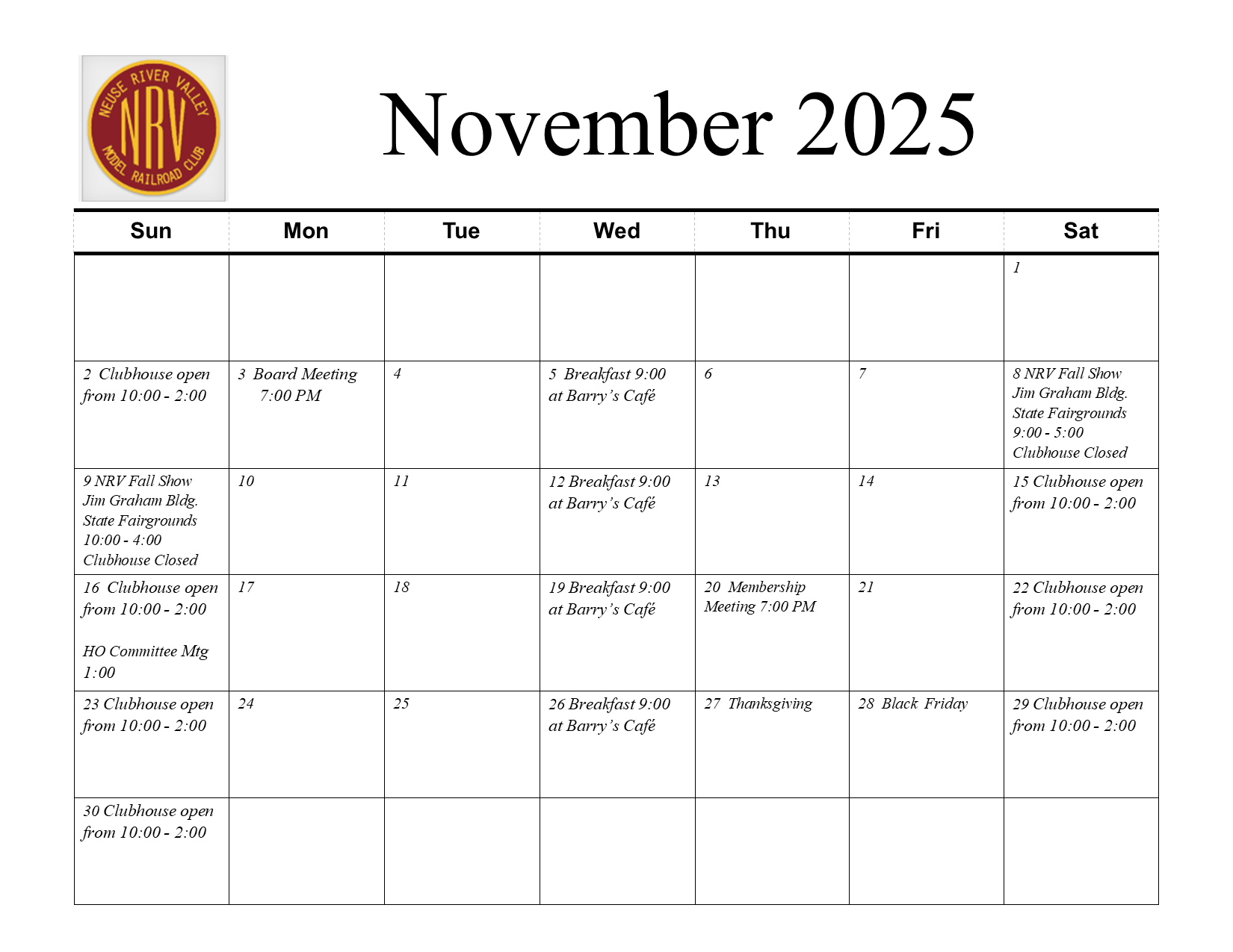 NRV November 2025